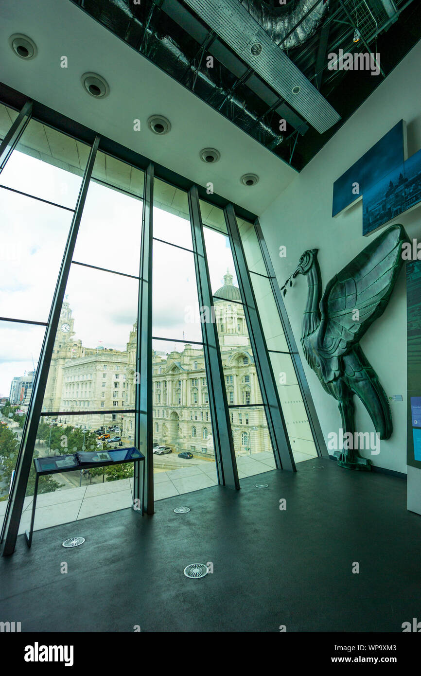 Inside the Museum of Liverpool at Pier Head Stock Photo