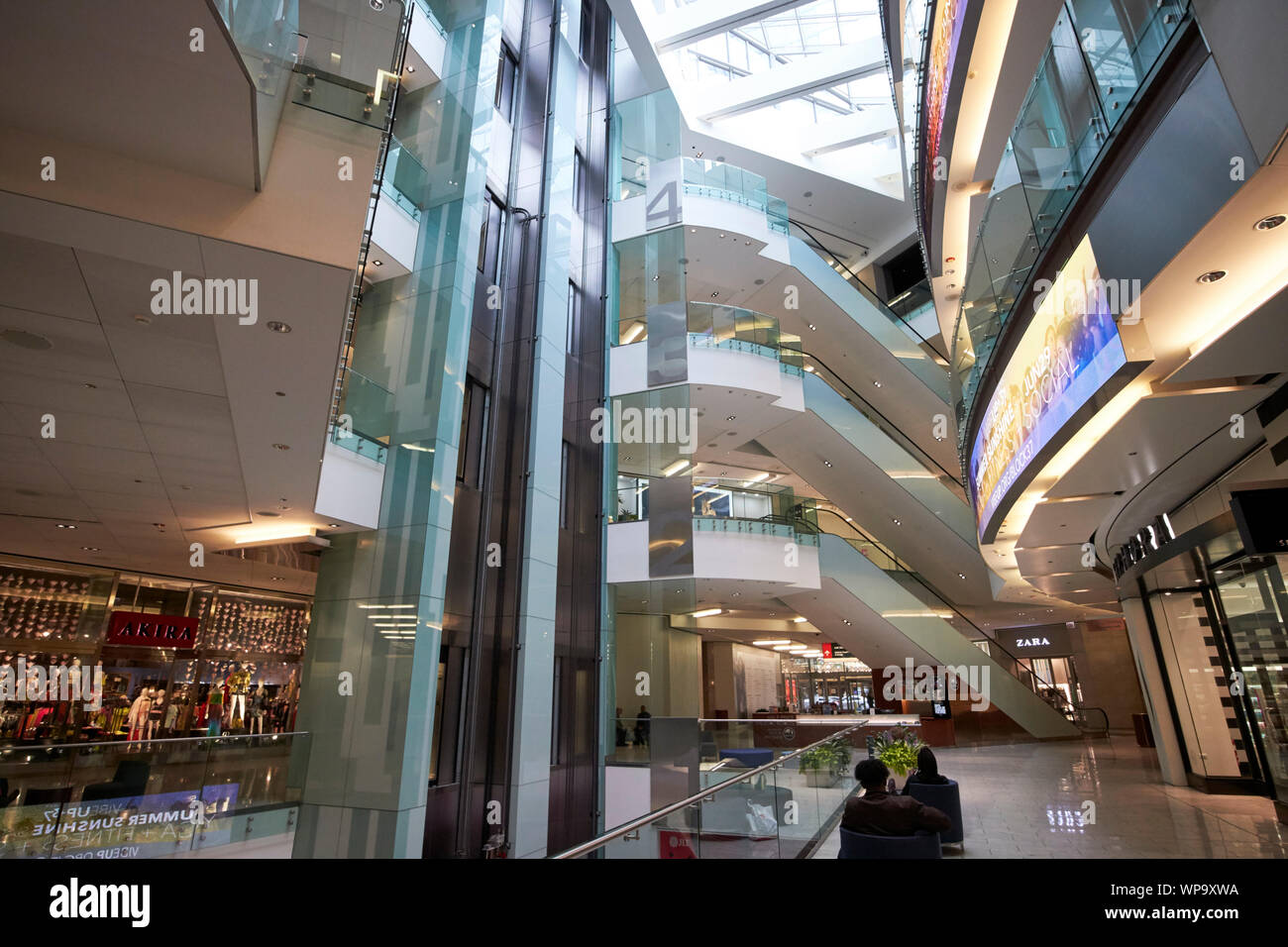 interior of block 37 shopping center Chicago Illinois USA Stock Photo