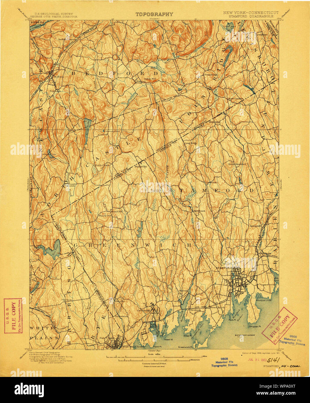 Map of stamford new york hires stock photography and images Alamy