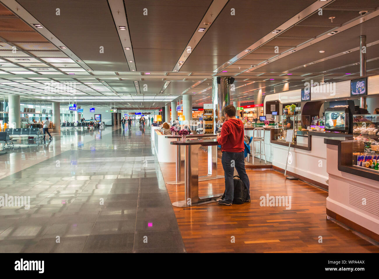 Cafeteria at airport terminal Stock Photo Alamy