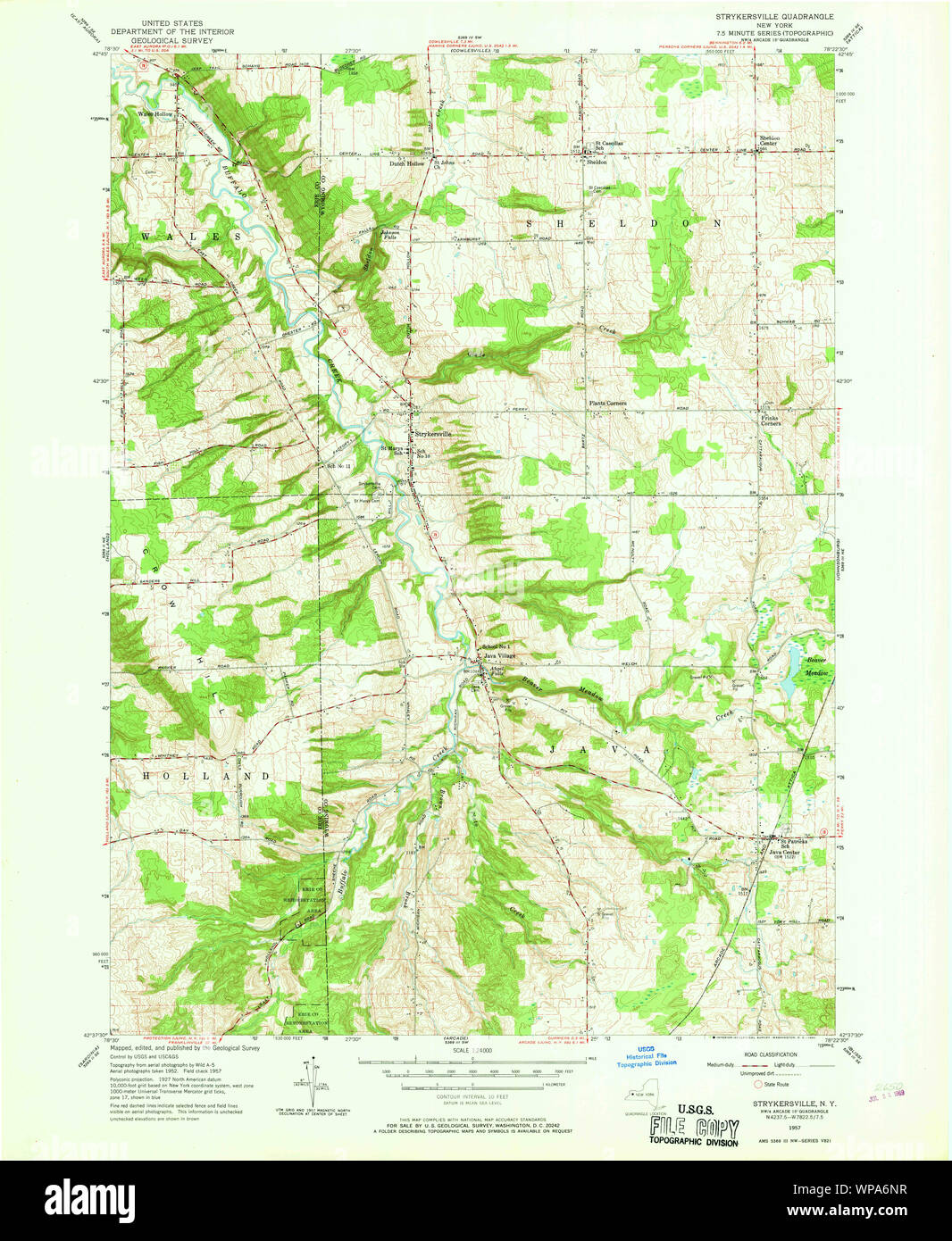 New York NY Strykersville 139926 1957 24000 Restoration Stock Photo Alamy