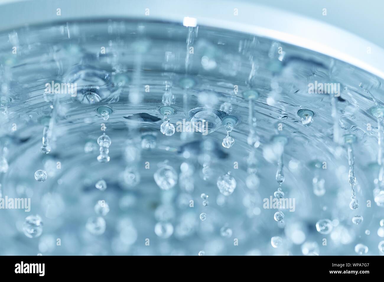 Shower water flowing Stock Photo Alamy