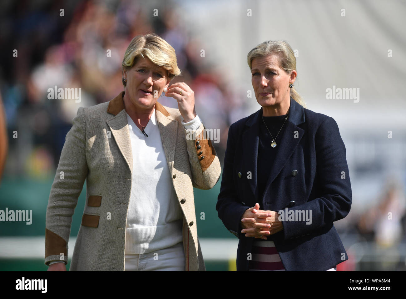 (right to left)The Countess of Wessex and sports presenter Clare