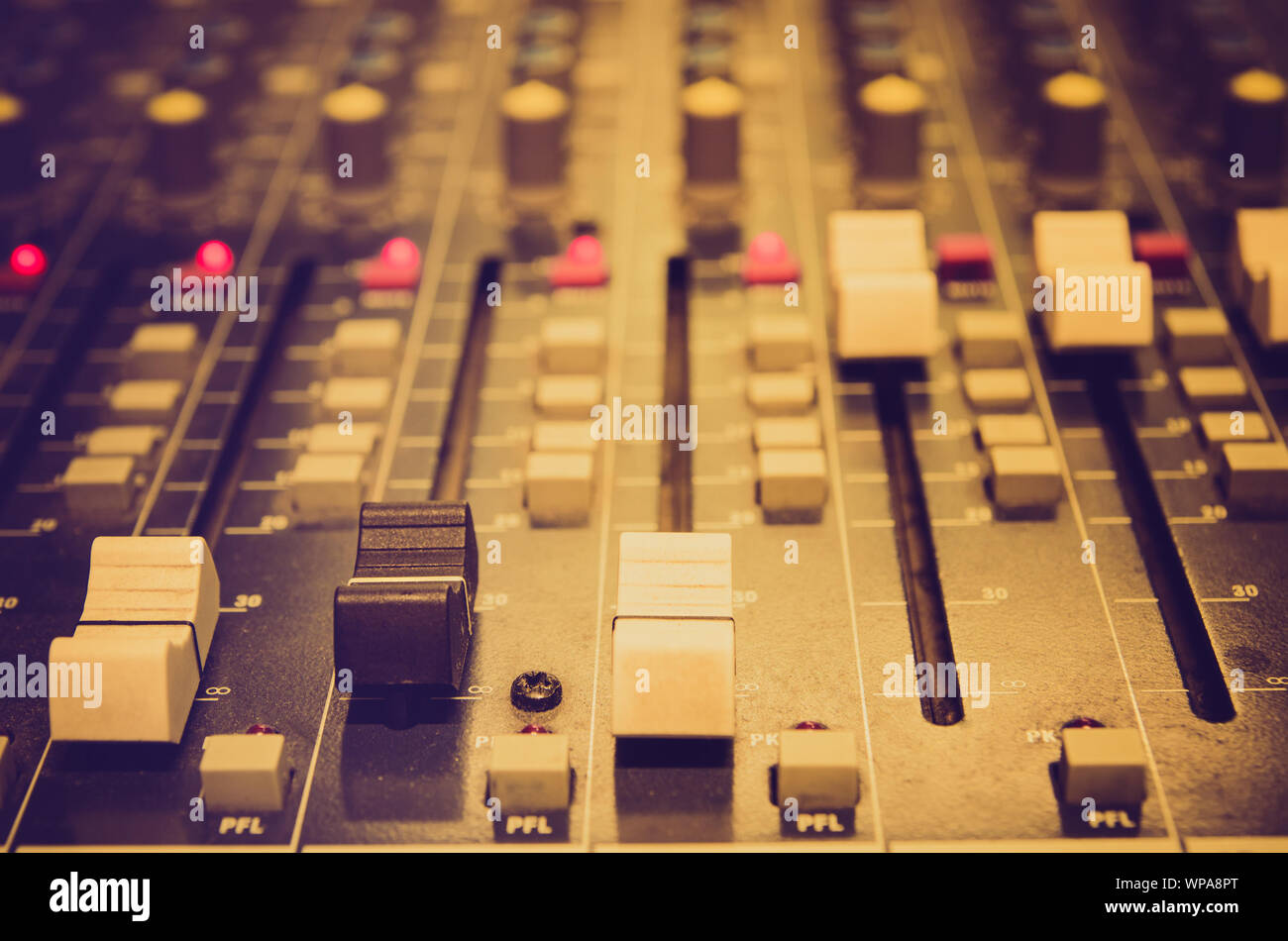 mixing console in a sound recording studio Stock Photo Alamy