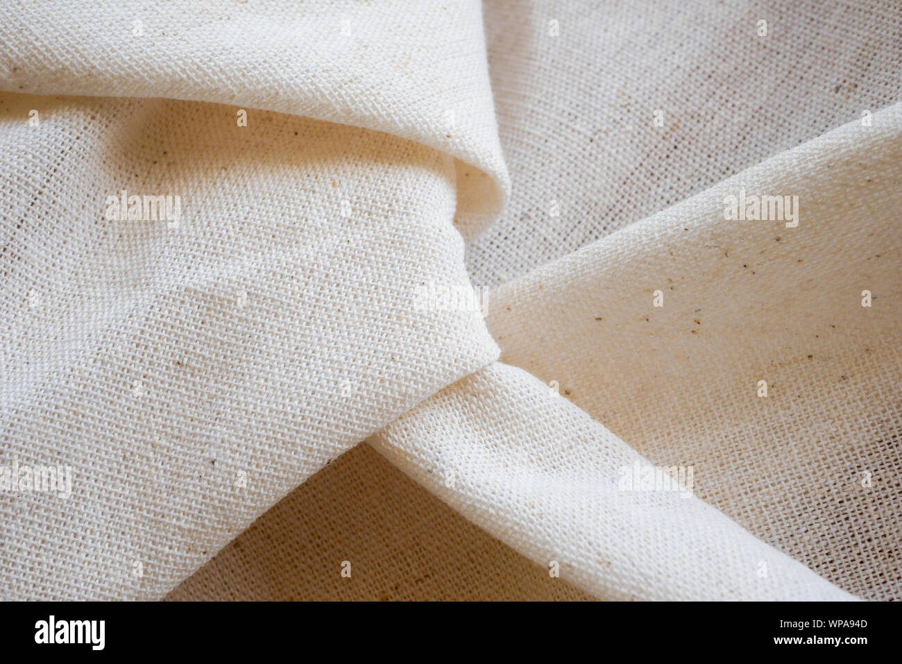 White Calico Fabric Cloth Background Texture Stock Photo Alamy