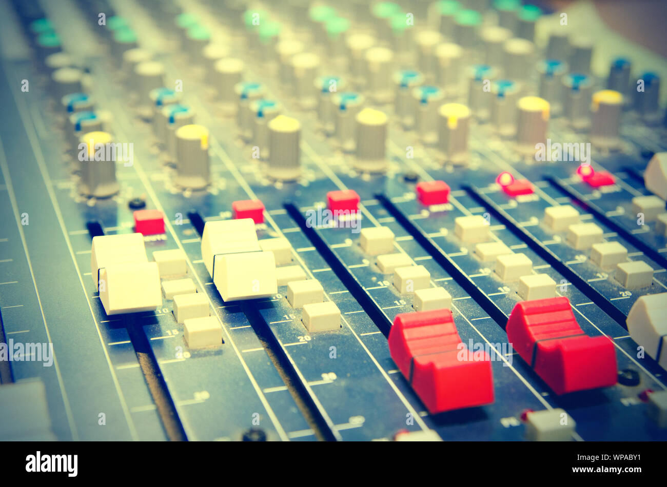 mixing console in a sound recording studio Stock Photo - Alamy