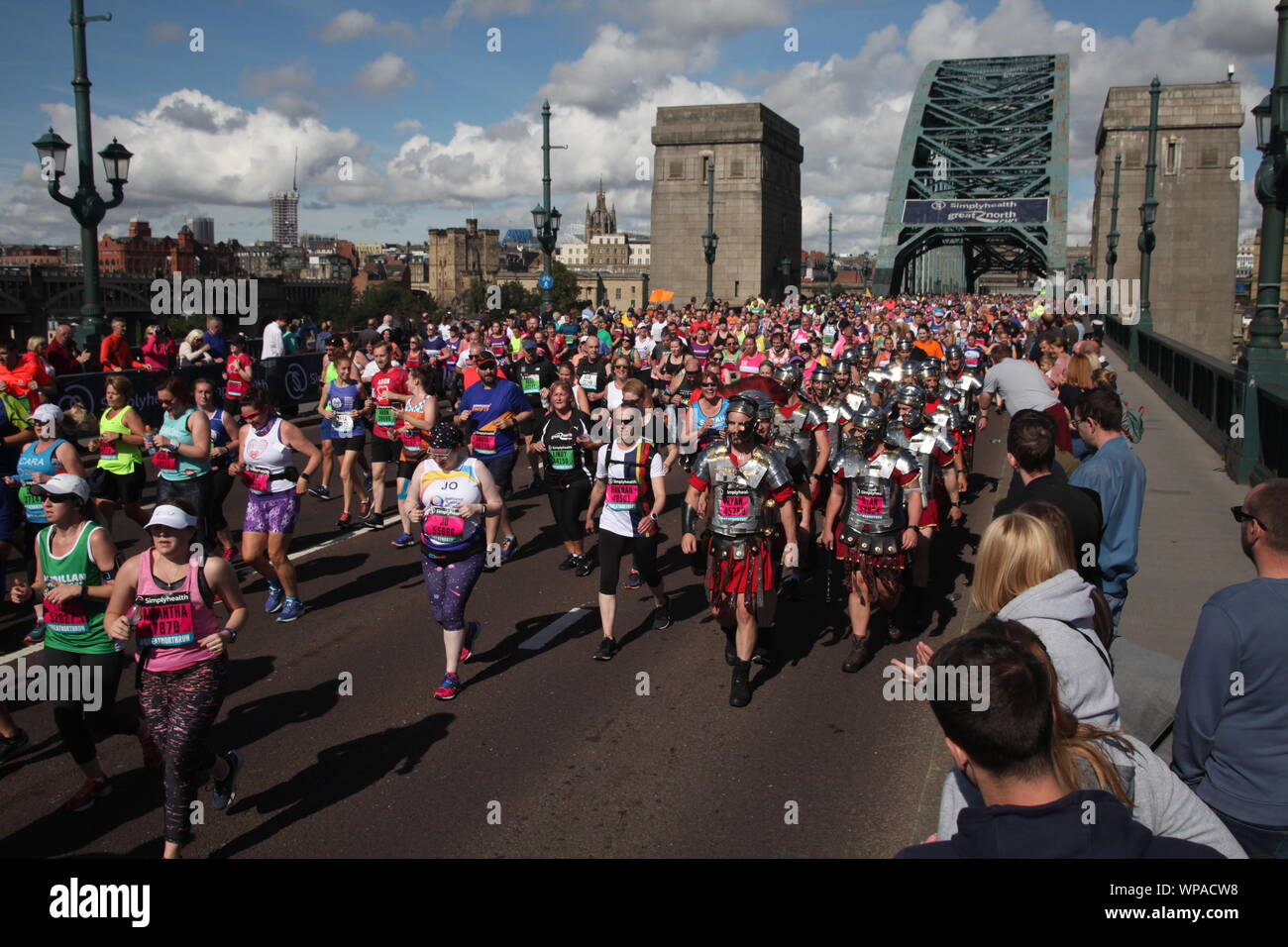 Newcastle upon Tyne, UK, 8th September, 2019, Sir Mo Farah wins his sixth Great North Run, world's biggest half marathon for runners of all abilities, Credit:David Whinham/Alam Stock Photo