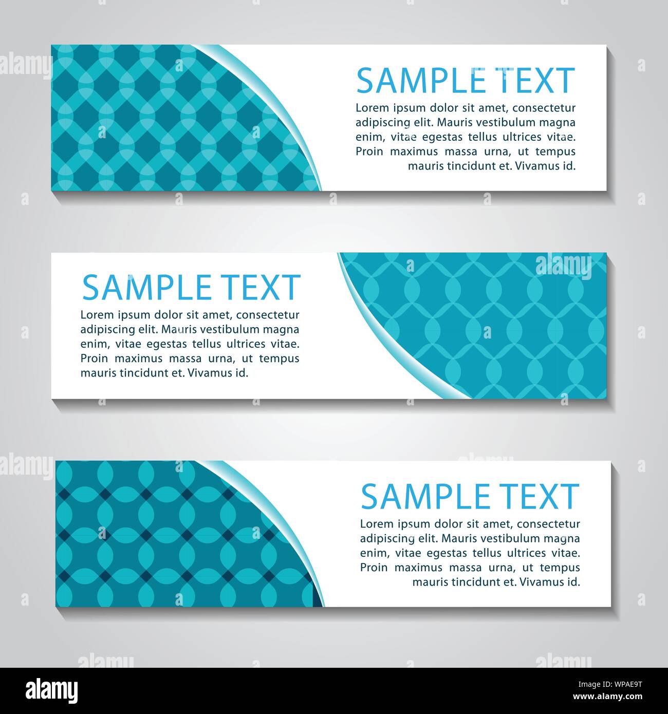 blue and white banner abstract geometric overlay style Stock Vector