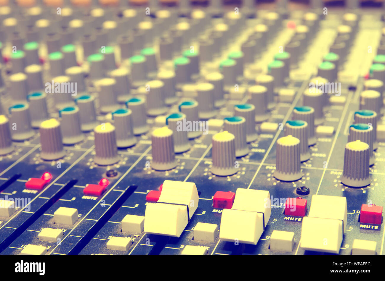 mixing console in a sound recording studio Stock Photo - Alamy