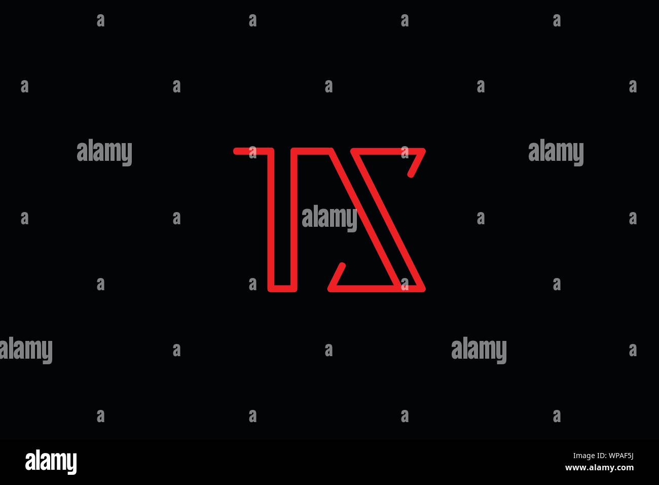 Creative Innovative Initial Letter logo TS ST. Minimal luxury Monogram ...
