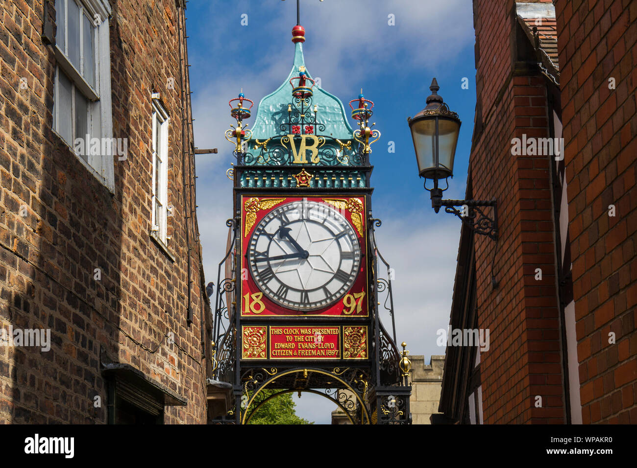 Chester clock tower Stock Photo Alamy