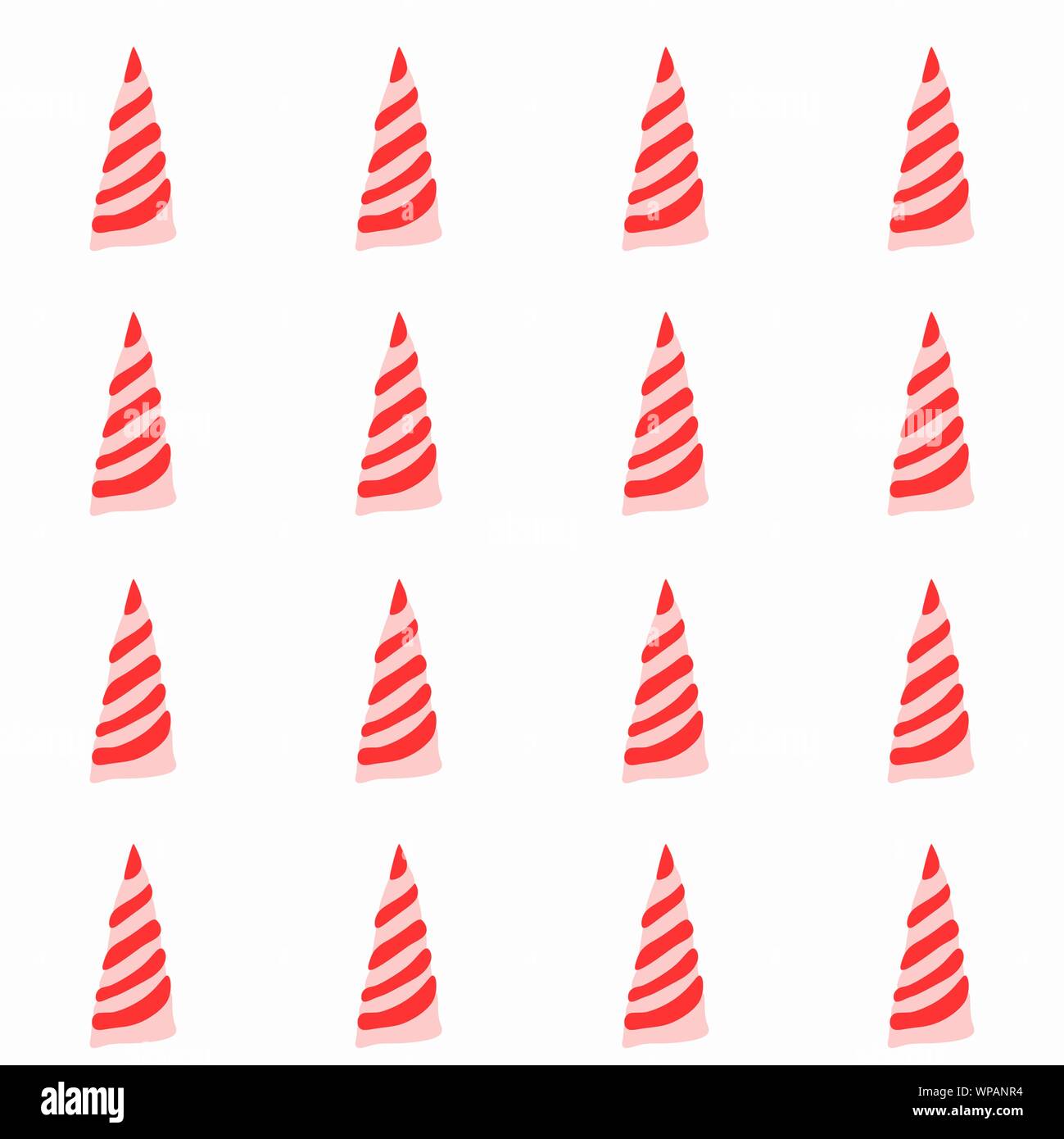 Seamless Christmas Tree Repeated Pattern Wrapping Paper Design Wallpaper Background Coral Red And Red Color Light Pink Christmas Card Vector Stock Vector Image Art Alamy
