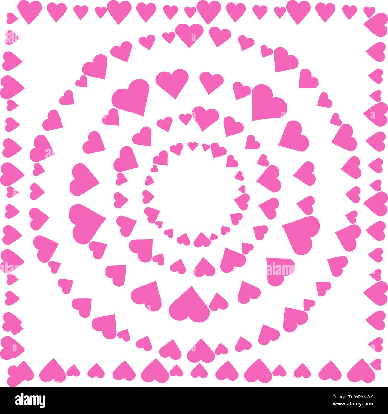 red Heart icons, sign of love, isolated vector collection Stock Vector