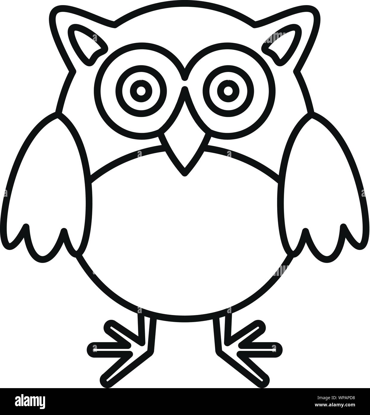 Owl Animal Icon Outline Owl Animal Vector Icon For Web Design Isolated On White Background Stock Vector Image Art Alamy
