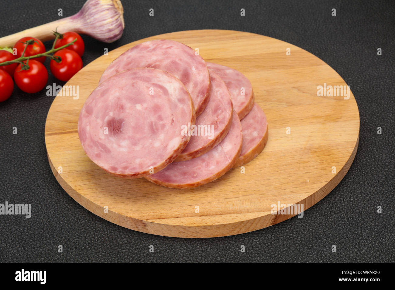 Natural ham made from pork meat Stock Photo Alamy