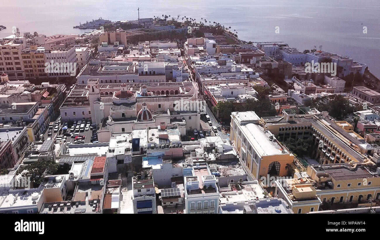 Old san juan aerial view hi-res stock photography and images - Alamy