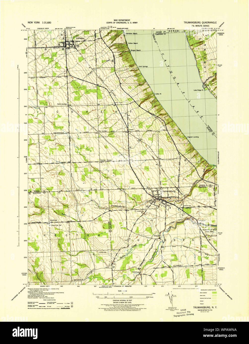New York NY Trumansburg 139390 1943 31680 Restoration Stock Photo Alamy