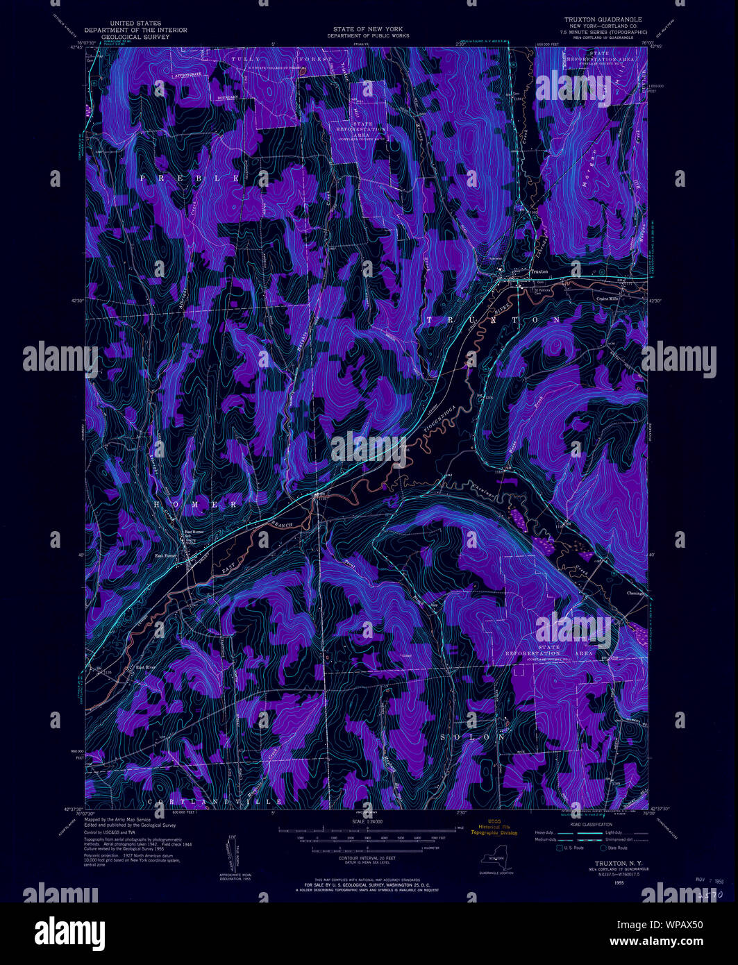 New York NY Truxton 139396 1955 24000 Inverted Restoration Stock Photo