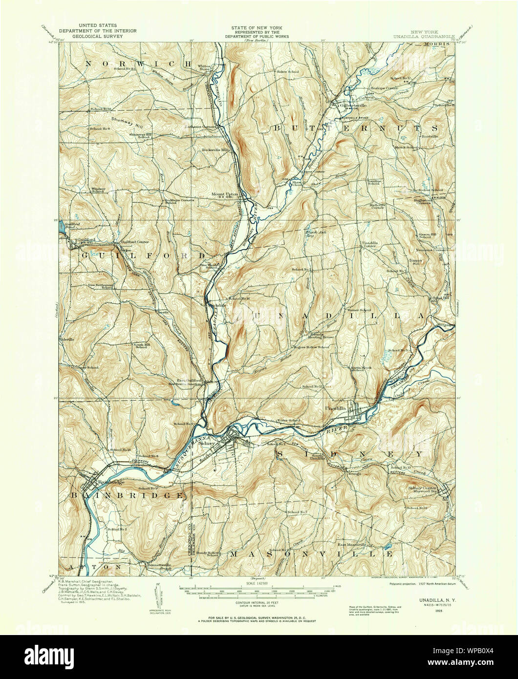 New York NY Unadilla 139424 1915 62500 Restoration Stock Photo Alamy