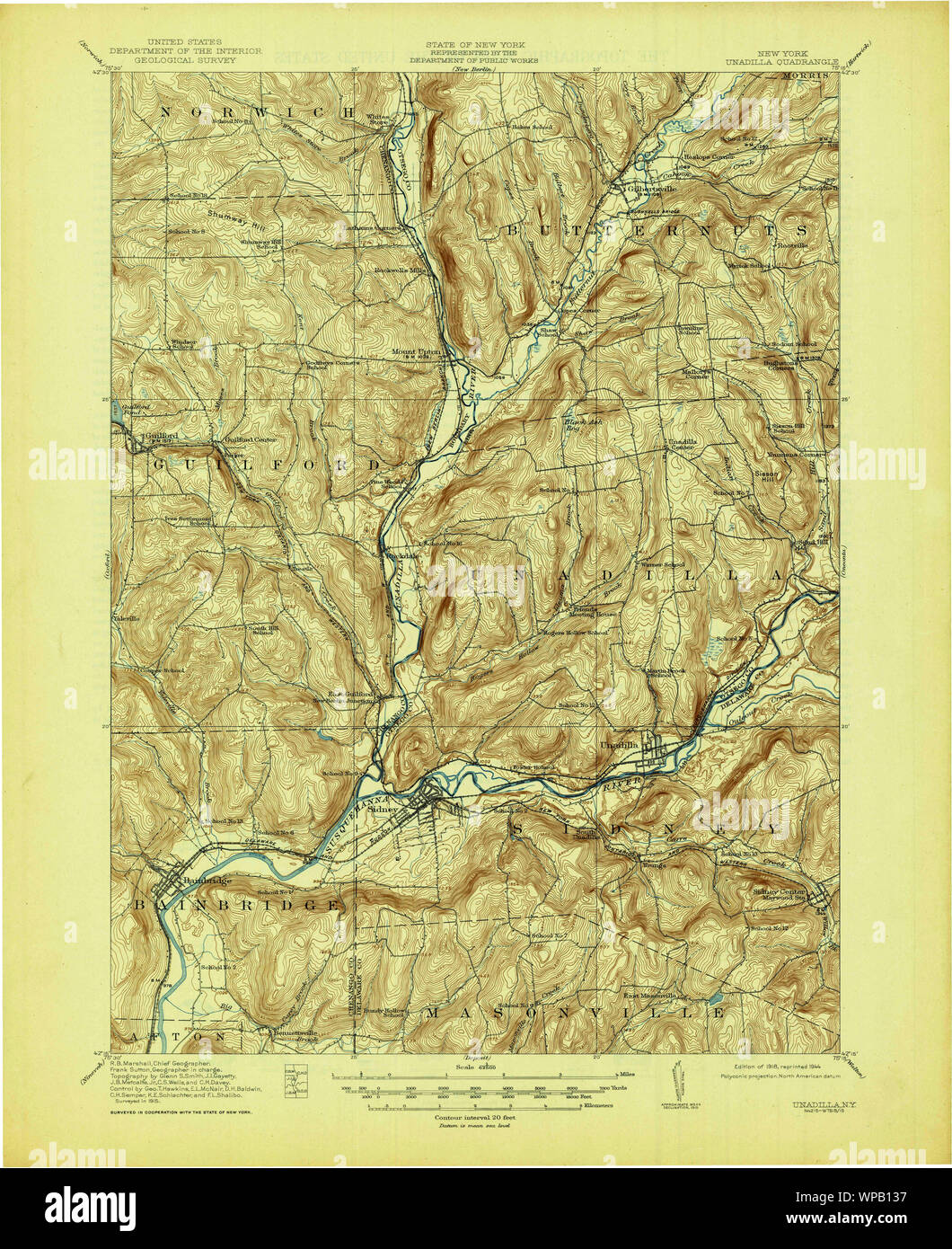 New York NY Unadilla 139428 1918 62500 Restoration Stock Photo Alamy