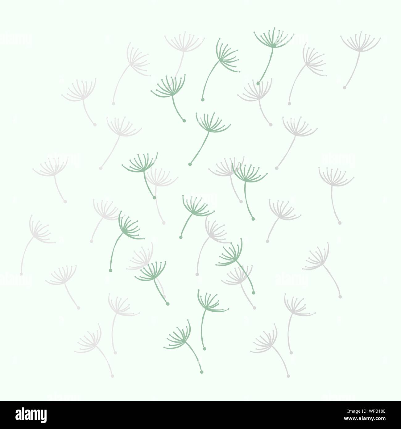Decorative, floral abstraction made in a seamless vector. Stock Vector