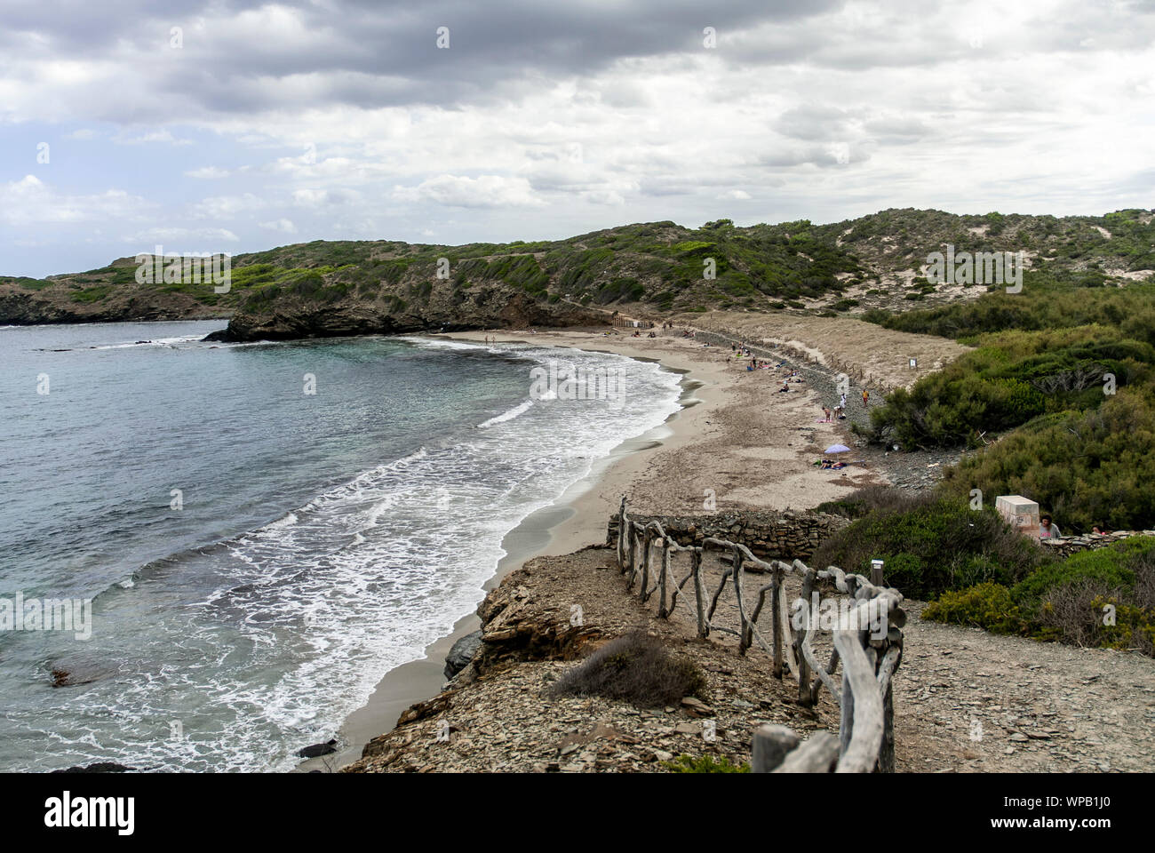 Cala Tortuga beach(Cala Tortuga) ,Minorca island,2017. Stock Photo