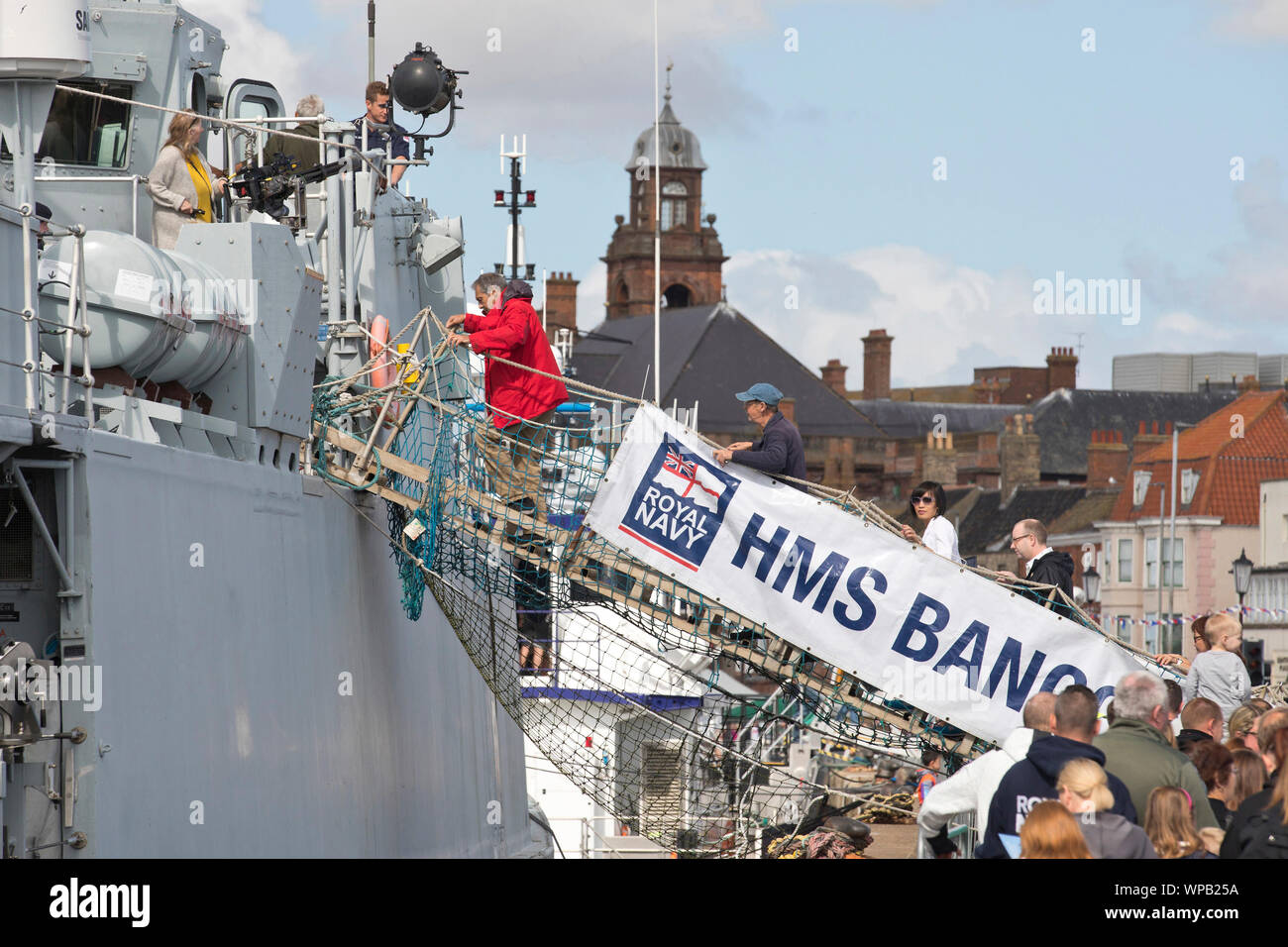 Great Yarmouth Maritime Festival. Visitors get to look around and