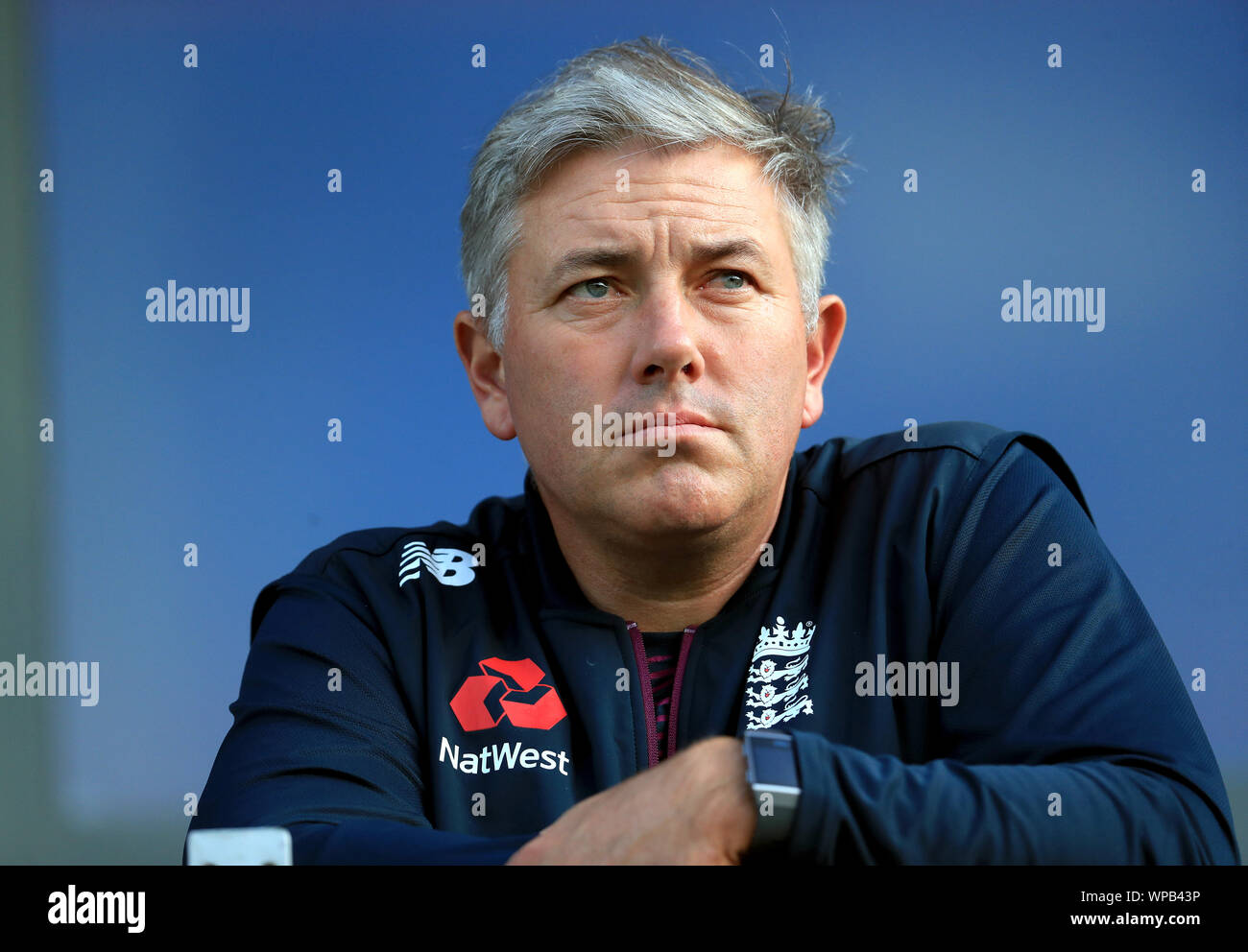 England coach Chris Silverwood during day five of the fourth Ashes Test