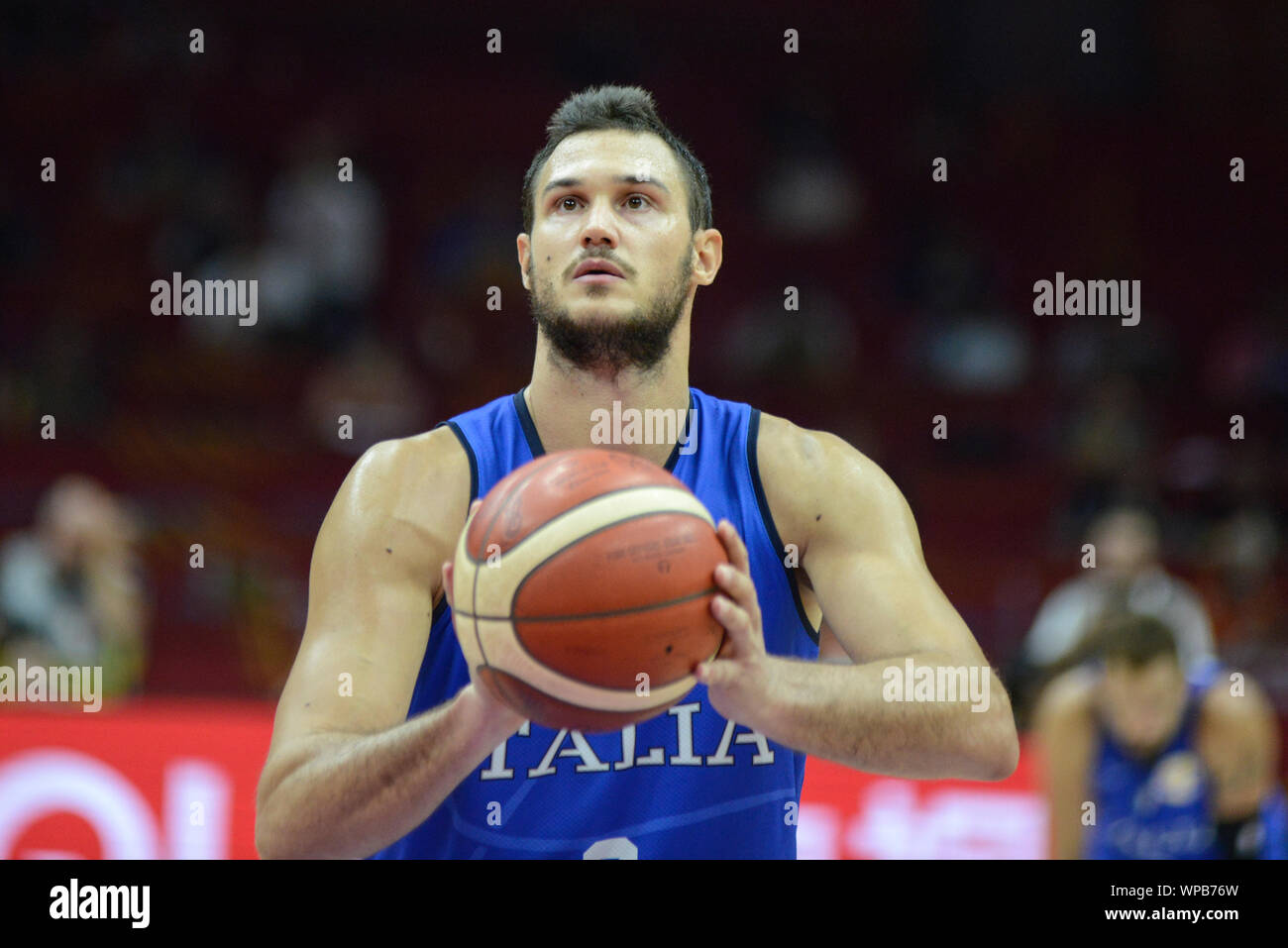 Danilo Gallinari. Italy vs. Puerto Rico. Basketball World Cup China