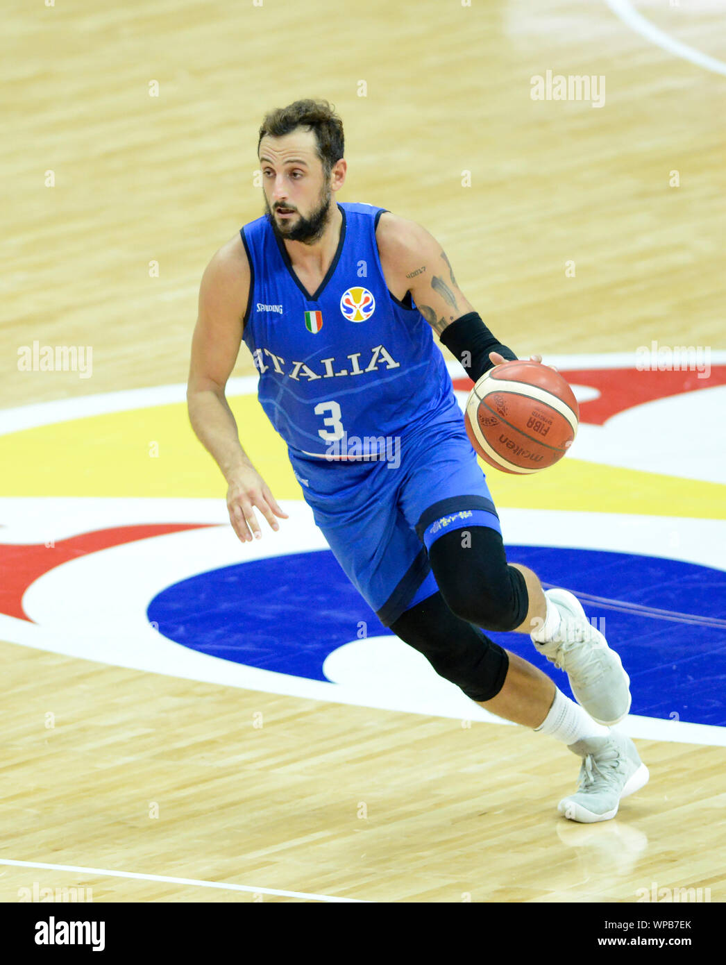 Marco Belinelli. Italy vs. Puerto Rico. Basketball World Cup China 2019