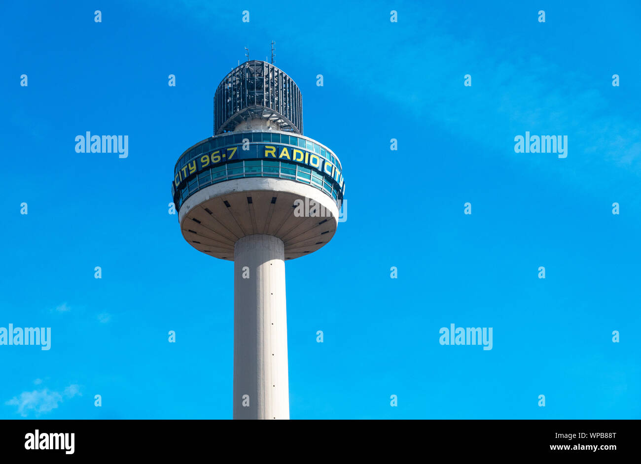 St John's Beacon, the Radio City Tower above Liverpool Stock Photo