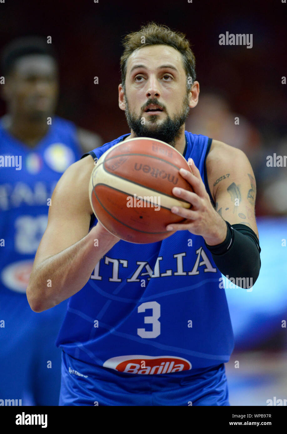 Marco Belinelli. Italy vs. Puerto Rico. Basketball World Cup China 2019