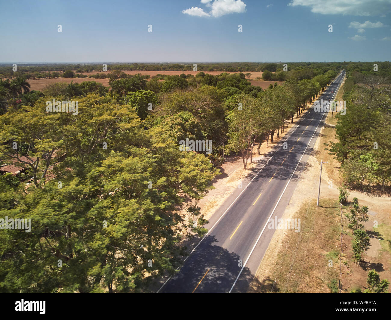 Central america landscape aerial drone view. Nicaragua natural view Stock Photo