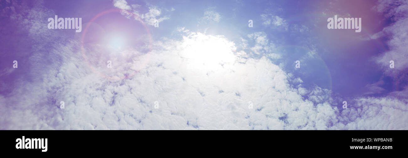 Blue and purple cloudy sky Stock Photo