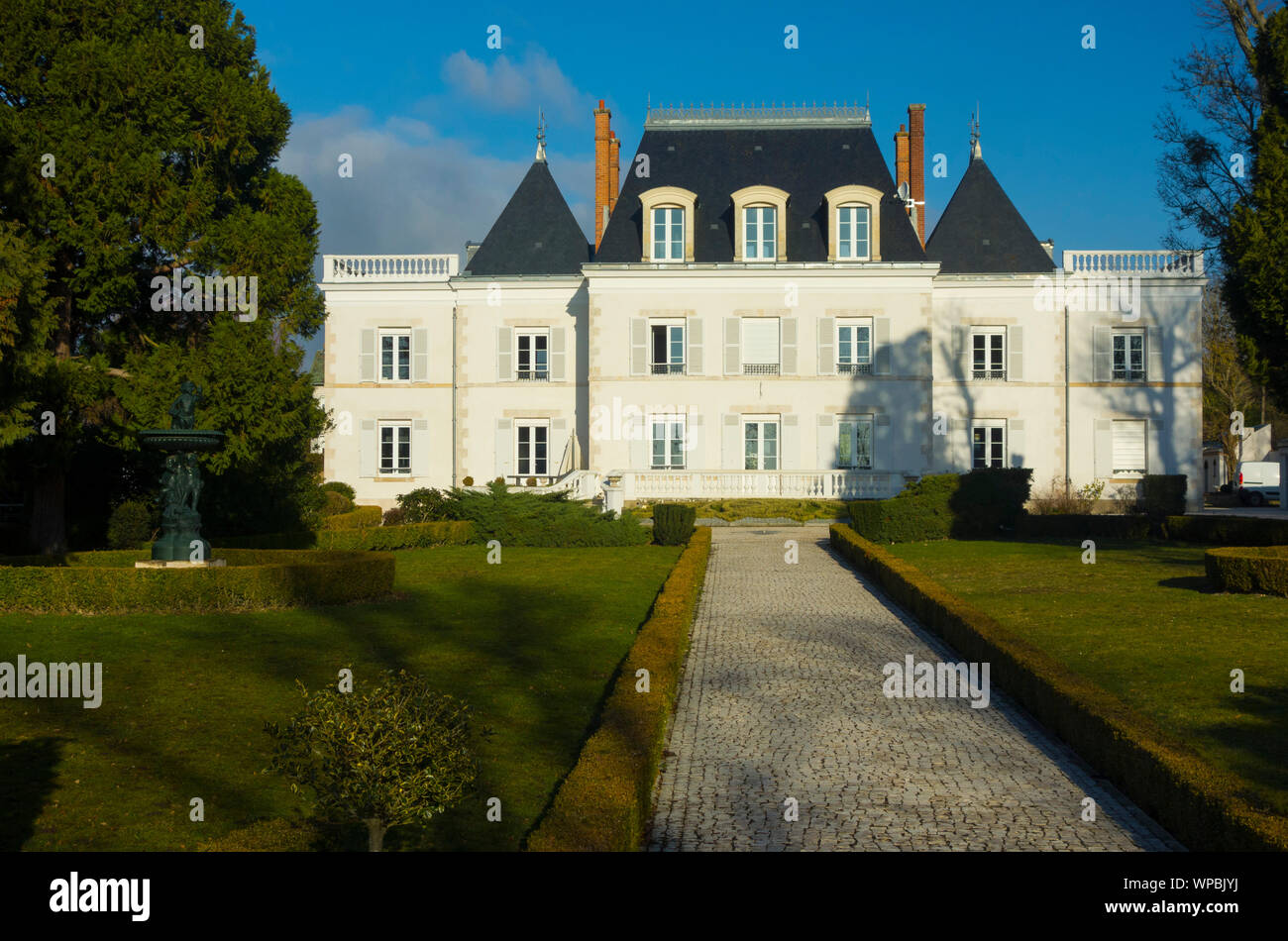 France, Loiret (45),  Saint Ay, La Herse castle Stock Photo
