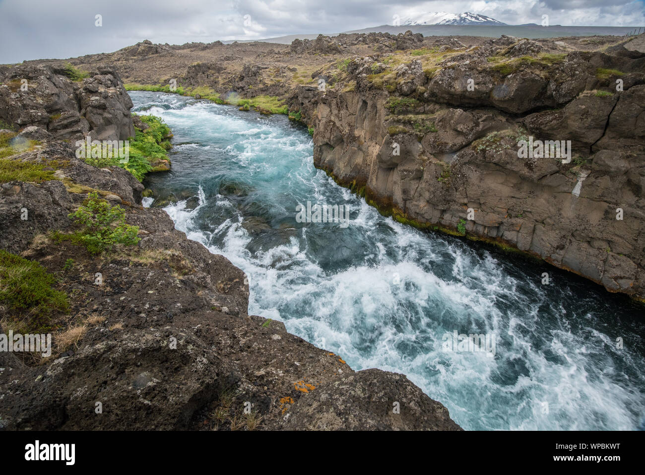 typical landscape in Iceland, Europe Stock Photo