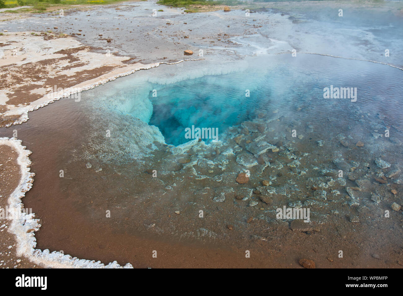hot spots and boiling sulfur springs in Iceland Stock Photo