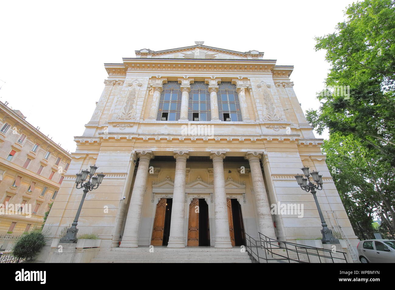 Synagogue In Roma Maggiore di Roma synagogue temple Rome Italy Stock Photo - Alamy