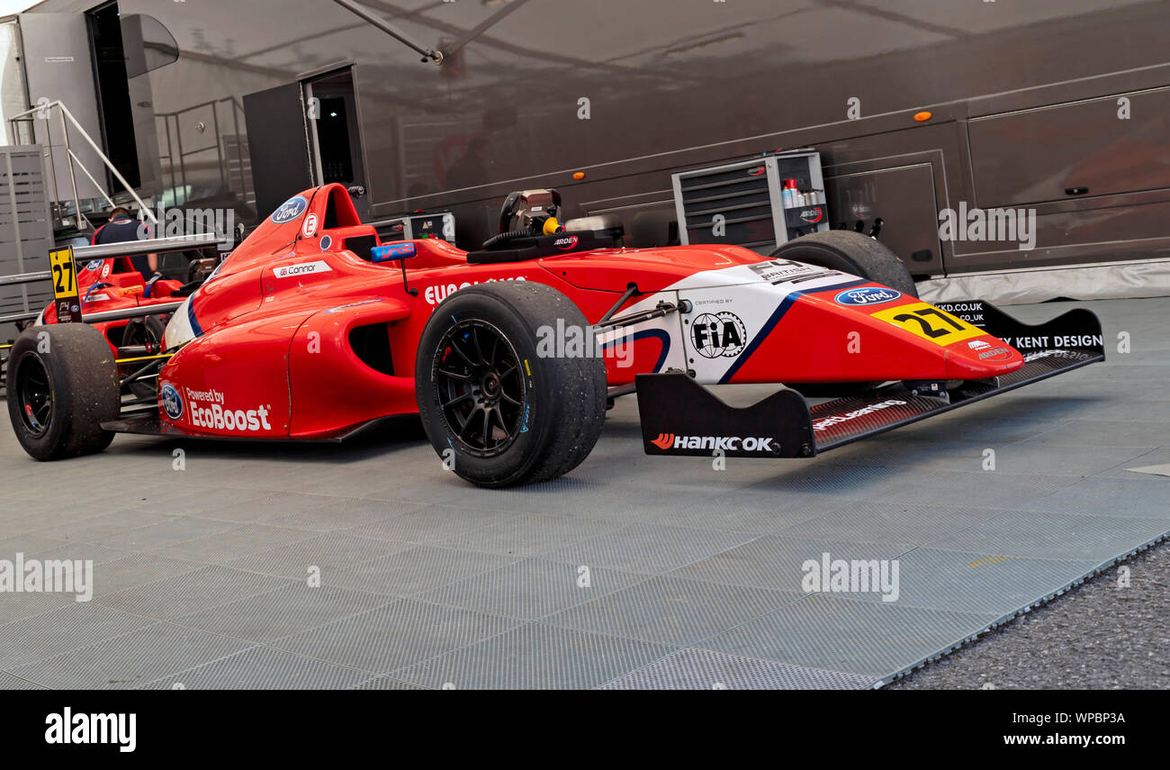 Oulton Park Pit and off track area, Car 27 Arden Motosport, driver Alex ...
