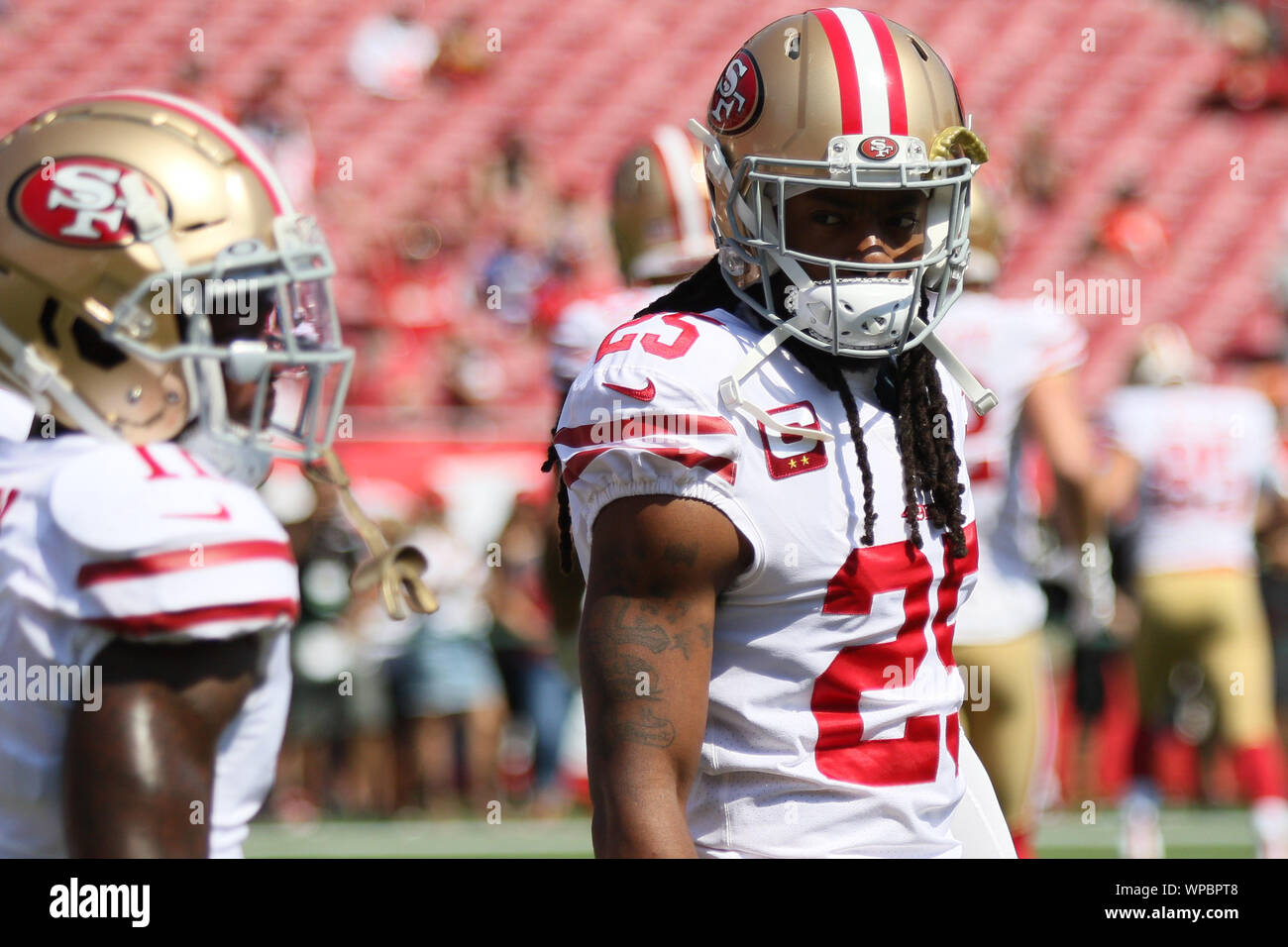 Los Angeles, CA, USA. 30th Dec, 2018. San Francisco 49ers cornerback  Richard Sherman #25 during the NFL San Francisco 49ers vs Los Angeles Rams  at the Los Angeles Memorial Coliseum in Los