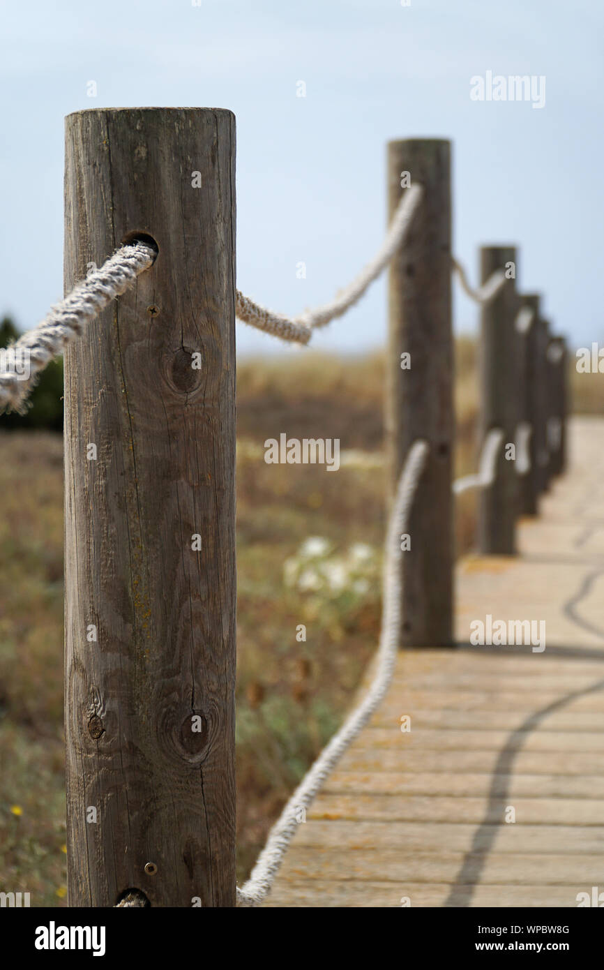 Wood Post Walkway High Resolution Stock Photography and Images - Alamy