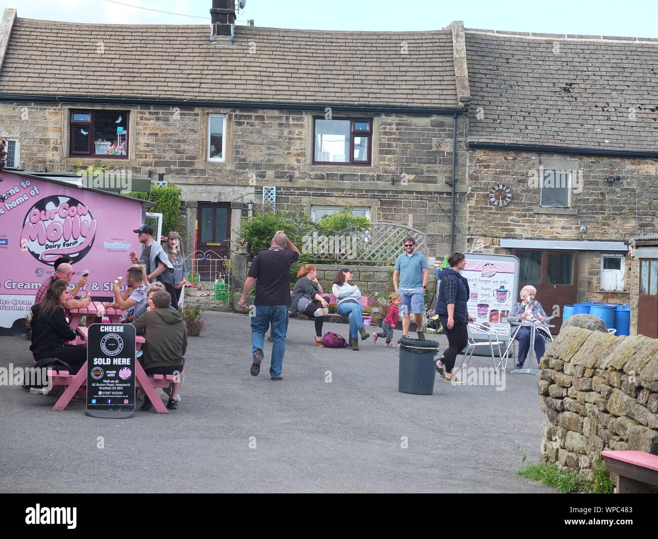 Visitors to Our Cow Molly, a working dairy farm / farm shop at