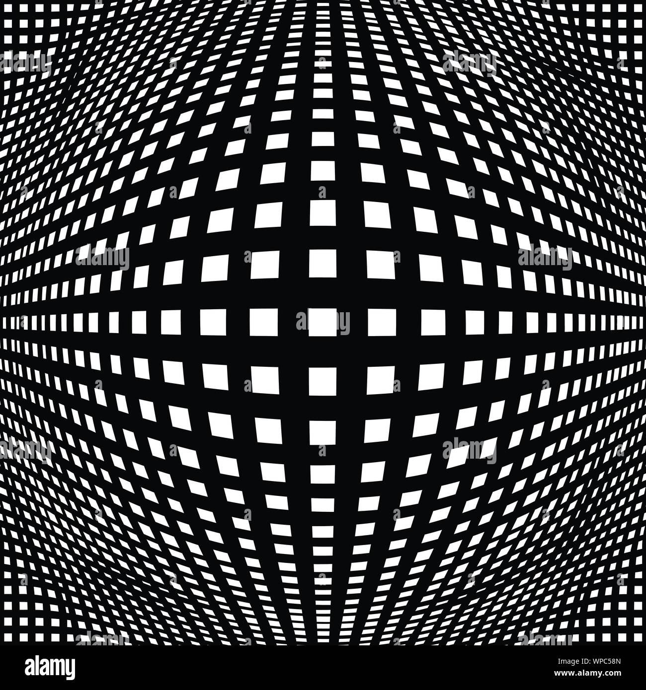 3D circular burst. Convex globe, sphere, orb distort. Inflate design ...