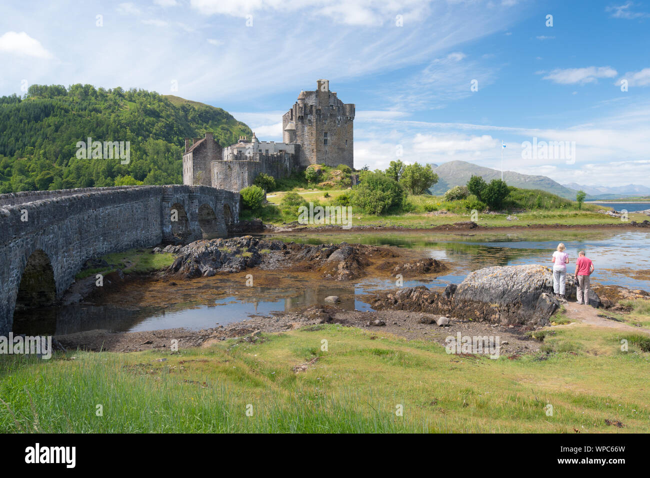 Eilean Donan Castle in western Scotland Stock Photo