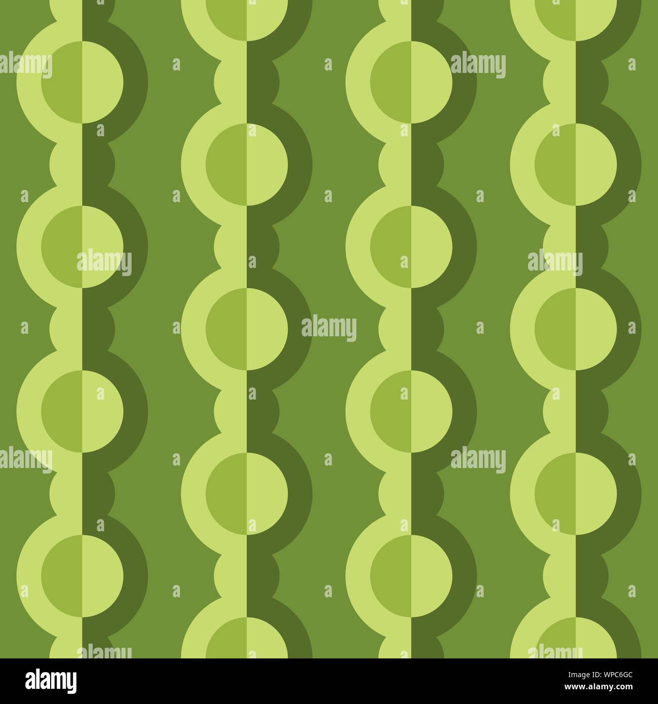 Abstract flat seamless pattern with dotted garlands. Timeless simple vector pattern. Stock Vector
