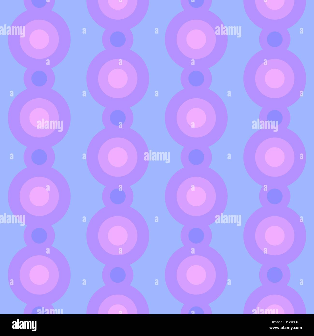Abstract flat seamless pattern with dotted garlands. Timeless simple vector pattern. Stock Vector