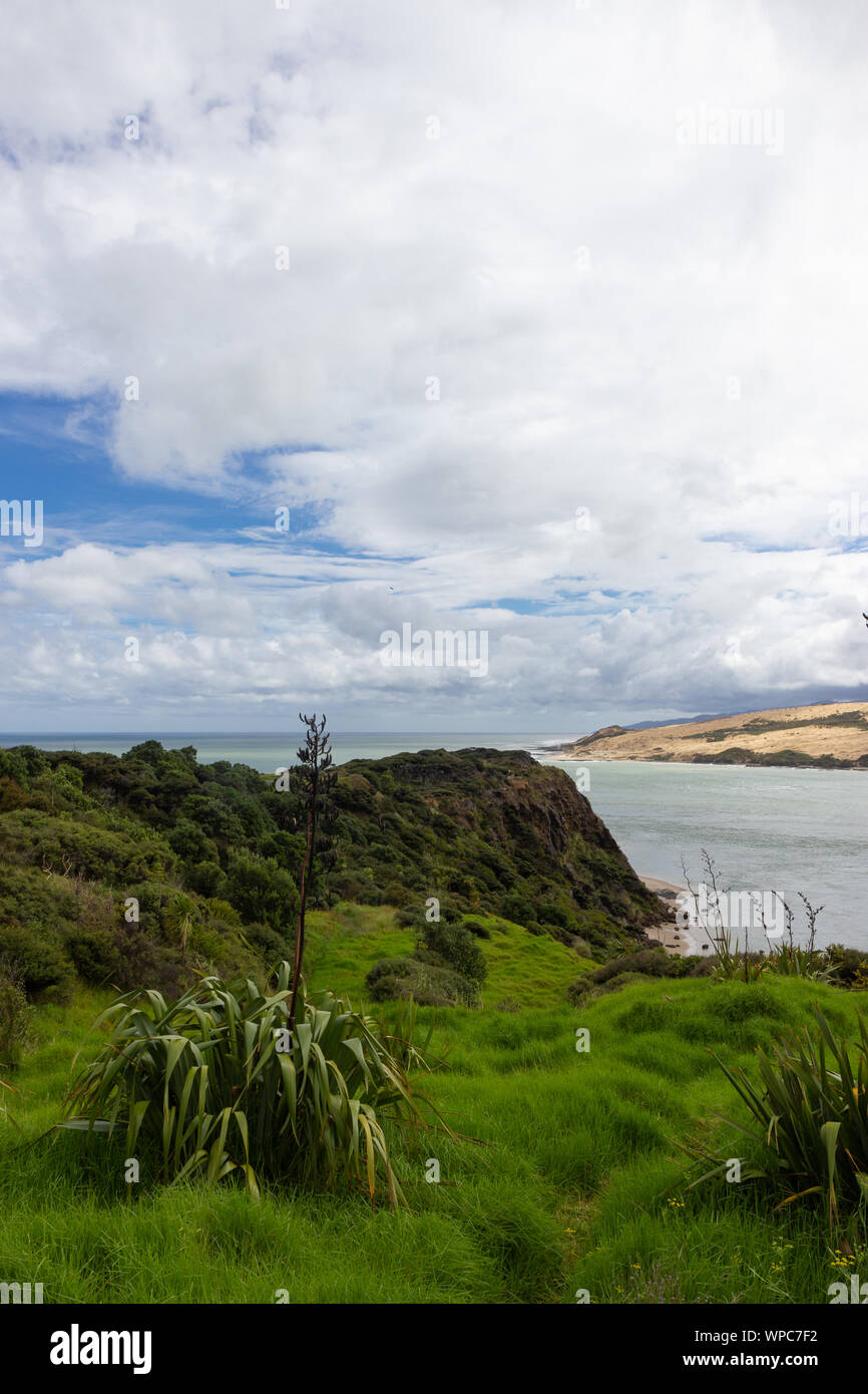 view from viewpoint near Opononi, New Zealand Stock Photo