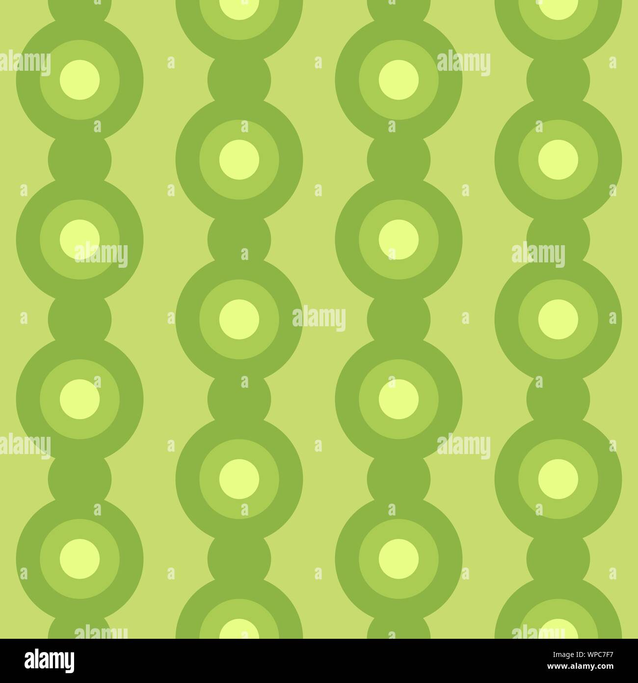 Abstract flat seamless pattern with dotted garlands. Timeless simple vector pattern. Stock Vector