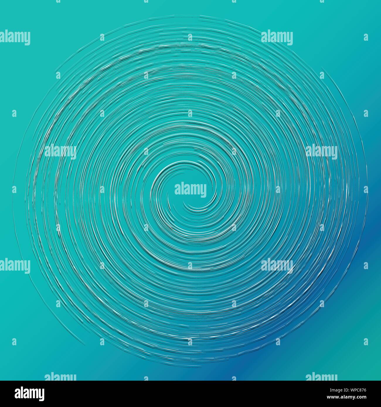 Abstract spiral, twist. Radial swirl, twirl wavy, curvy lines element ...