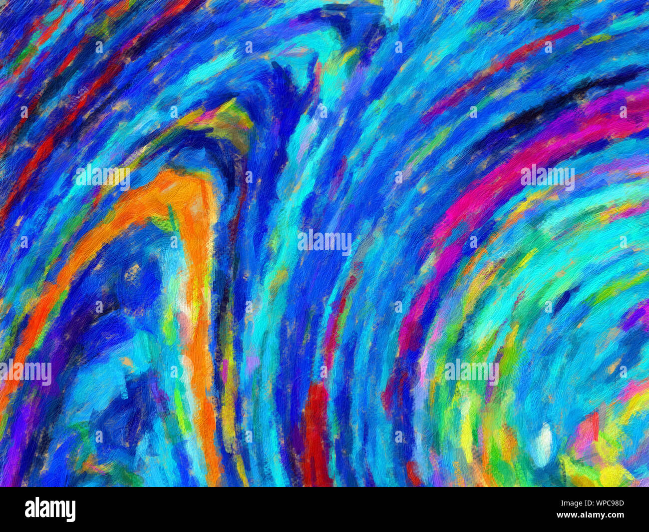 Abstract painting graphic fractal art. Creative template for decor ...